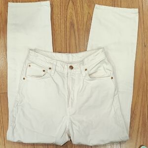 Classic White Straight Leg Women's Jeans